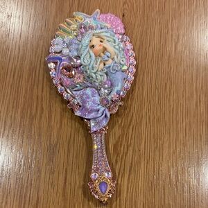 Hand Crafted Pink and Purple Decorative Mirror